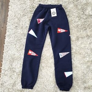 RARE Madhappy 😡 😁 outdoors flag navy sweatpants size Xsmall